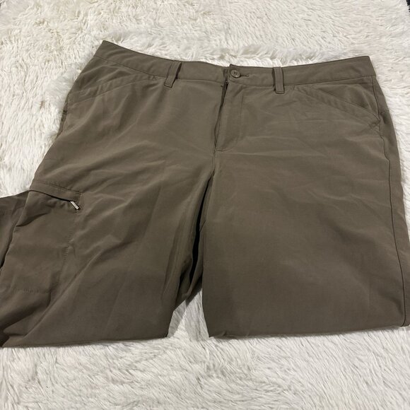 Eddie Bauer womens 16 hiking capri pants quick dry outdoor GORP Read* - Picture 1 of 16
